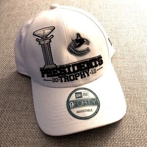 CANUCKS’ 2012 PRESIDENTS TROPHY BASEBALL CAP NWOT